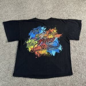 Busch Gardens Shirt Mens Medium Black 5X The Fury Roller Coaster Tampa Tee